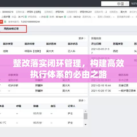 整改落實閉環管理,構建高效執行體系的必由之路