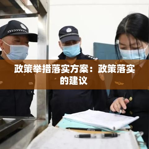 政策舉措落實方案：政策落實的建議 
