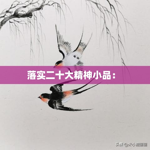 落實二十大精神小品: