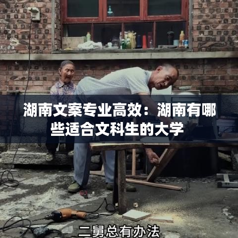湖南文案專業(yè)高效:湖南有哪些適合文科生的大學