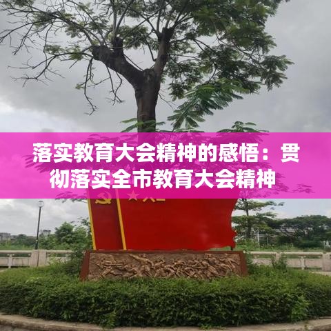 落實教育大會精神的感悟:貫徹落實全市教育大會精神