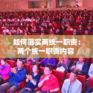 如何落實兩統(tǒng)一職責(zé)：兩個統(tǒng)一職責(zé)內(nèi)容 