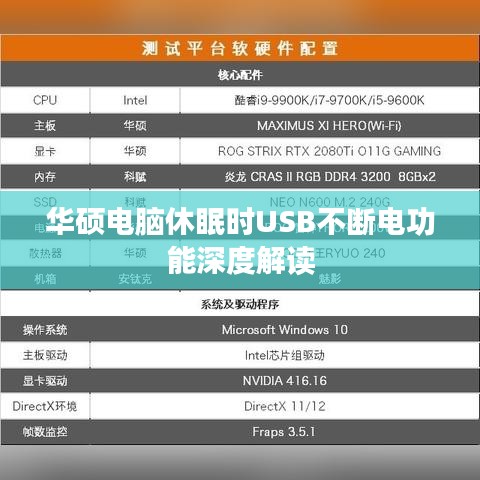 華碩電腦休眠時USB不斷電功能深度解讀