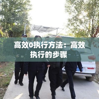 高效0執行方法:高效執行的步驟