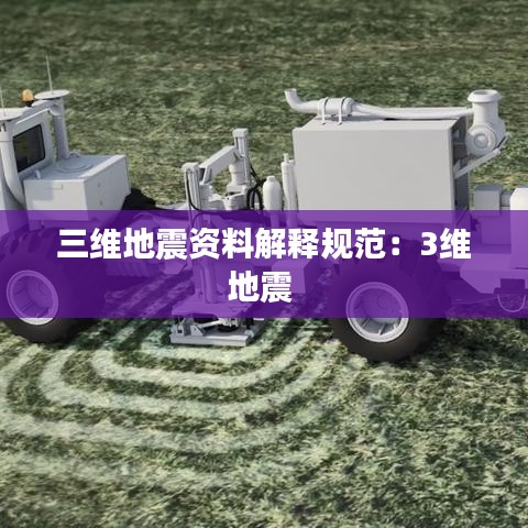 三維地震資料解釋規(guī)范：3維地震 