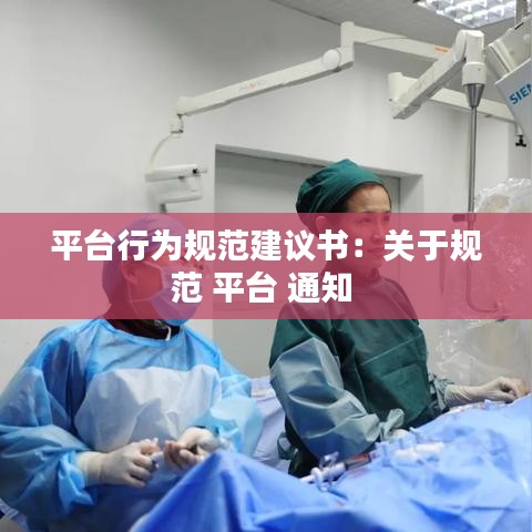 平臺行為規范建議書:關于規范 平臺 通知