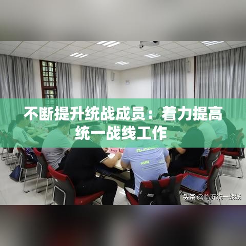 不斷提升統戰成員：著力提高統一戰線工作 