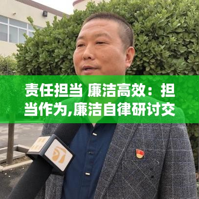 責任擔當 廉潔高效:擔當作為,廉潔自律研討交流