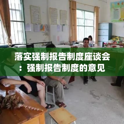 落實(shí)強(qiáng)制報(bào)告制度座談會(huì):強(qiáng)制報(bào)告制度的意見(jiàn)