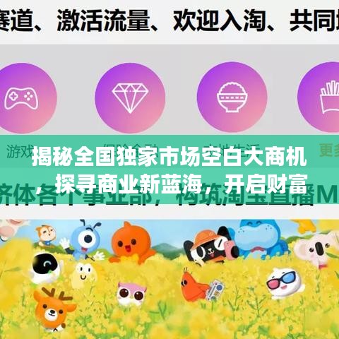揭秘全國獨家市場空白大商機,探尋商業新藍海,開啟財富大門!