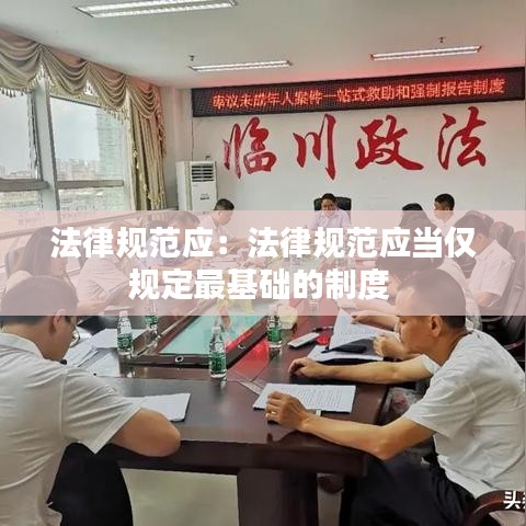 法律規范應:法律規范應當僅規定最基礎的制度