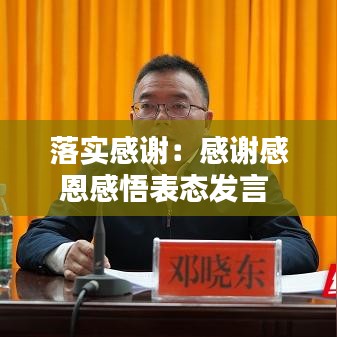 落實感謝:感謝感恩感悟表態發言