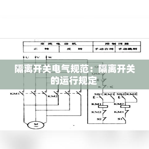 隔離開關電氣規范:隔離開關的運行規定
