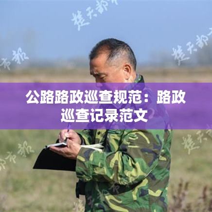 公路路政巡查規范:路政巡查記錄范文