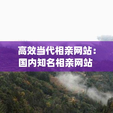 高效當代相親網站：國內知名相親網站 