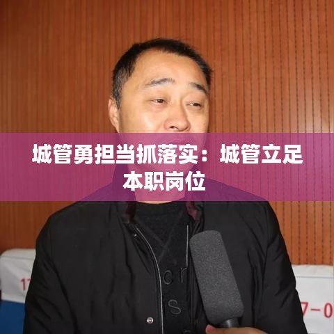 城管勇?lián)?dāng)抓落實(shí):城管立足本職崗位