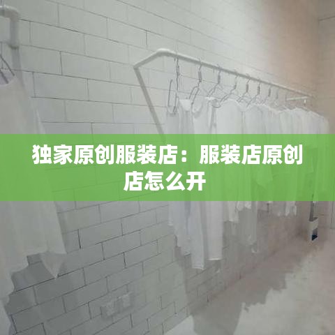 獨家原創服裝店：服裝店原創店怎么開 