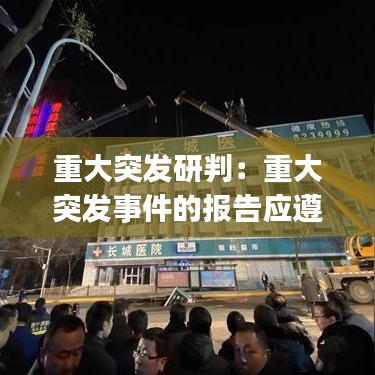 重大突發研判:重大突發事件的報告應遵循()原則