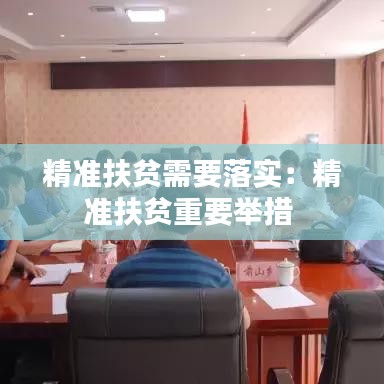 精準扶貧需要落實：精準扶貧重要舉措 