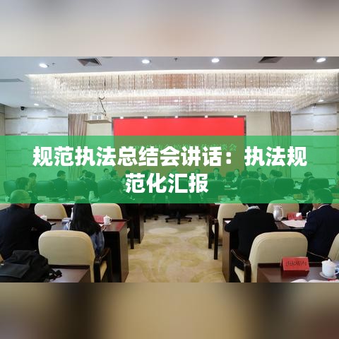 規(guī)范執(zhí)法總結(jié)會(huì)講話：執(zhí)法規(guī)范化匯報(bào) 