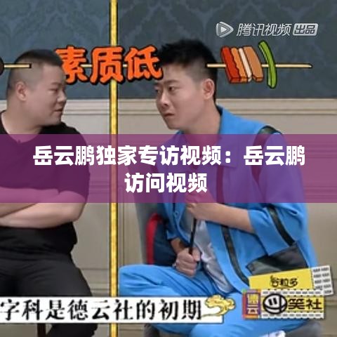 岳云鵬獨家專訪視頻:岳云鵬訪問視頻