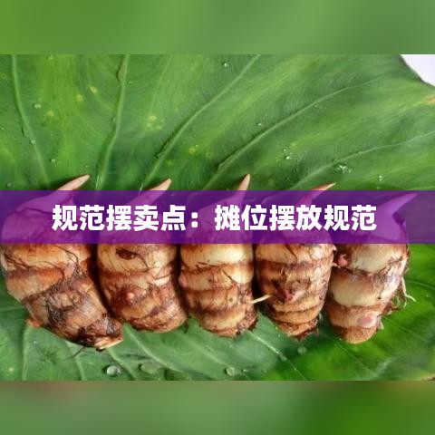 規(guī)范擺賣點(diǎn):攤位擺放規(guī)范