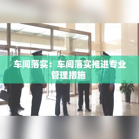 車間落實:車間落實推進專業管理措施