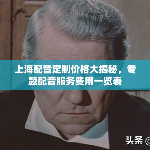 上海配音定制價格大揭秘，專題配音服務費用一覽表