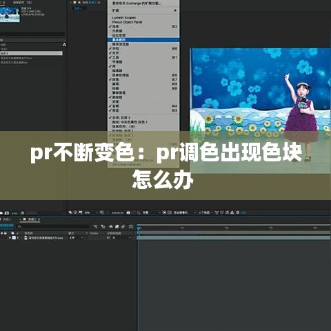 pr不斷變色:pr調色出現色塊怎么辦