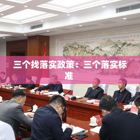 三個找落實政策:三個落實標準
