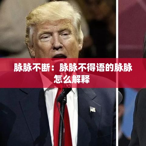 脈脈不斷：脈脈不得語的脈脈怎么解釋 