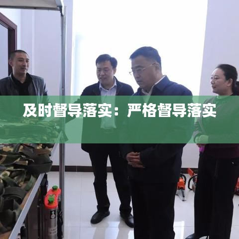 及時督導落實:嚴格督導落實