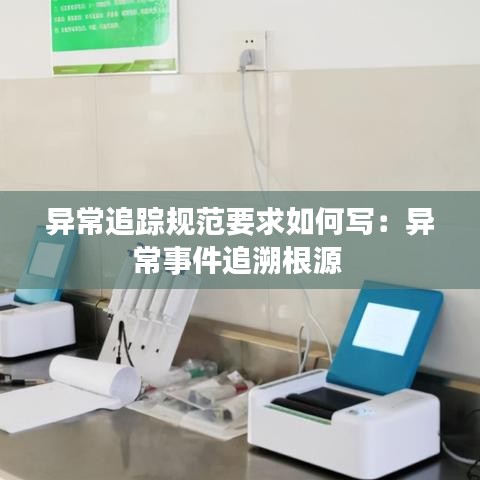 異常追蹤規范要求如何寫:異常事件追溯根源