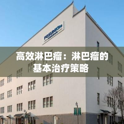 高效淋巴瘤:淋巴瘤的基本治療策略