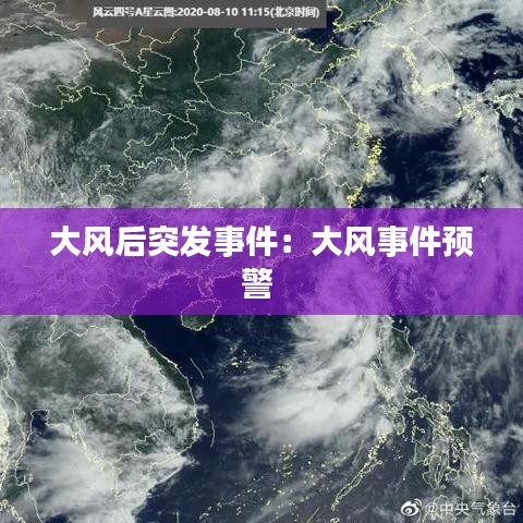 大風后突發事件：大風事件預警 