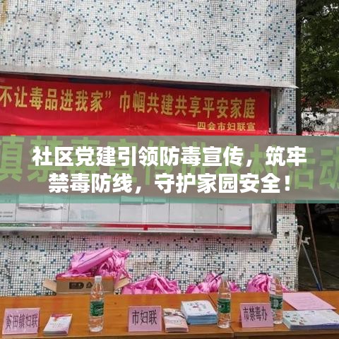 社區黨建引領防毒宣傳，筑牢禁毒防線，守護家園安全！