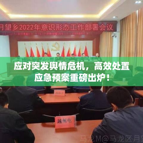 應(yīng)對突發(fā)輿情危機(jī),高效處置應(yīng)急預(yù)案重磅出爐!