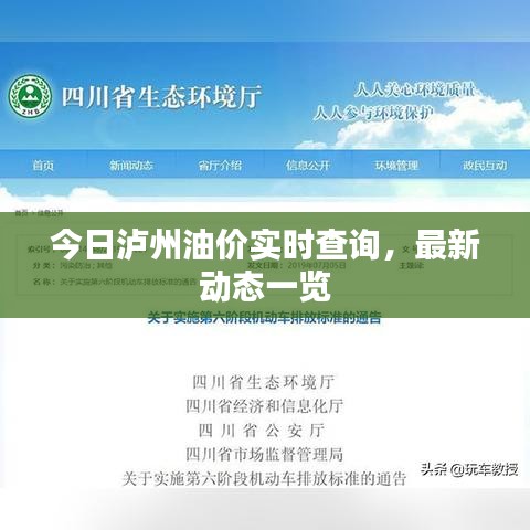 今日瀘州油價實時查詢,最新動態一覽