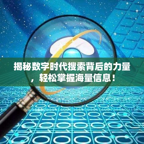 揭秘數字時代搜索背后的力量,輕松掌握海量信息!
