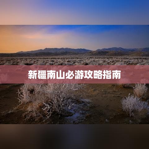 新疆南山必游攻略指南