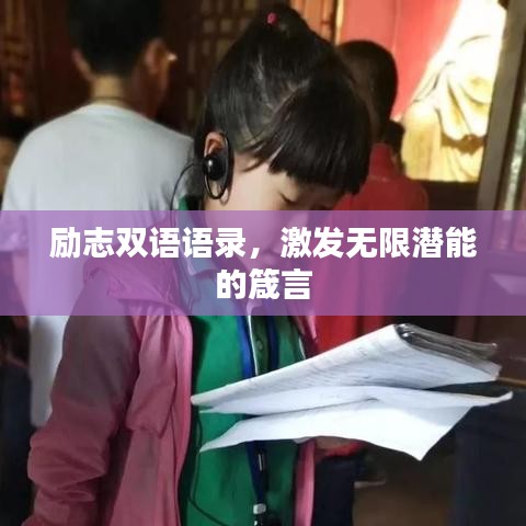 勵志雙語語錄,激發無限潛能的箴言