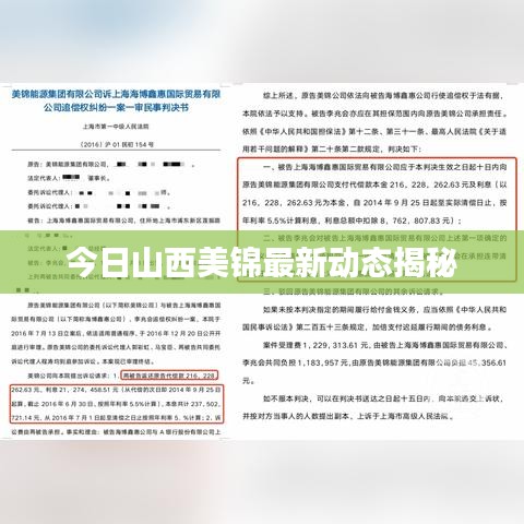 今日山西美錦最新動態揭秘