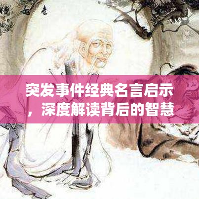 突發(fā)事件經(jīng)典名言啟示，深度解讀背后的智慧與價(jià)值