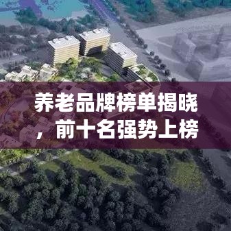 養(yǎng)老品牌榜單揭曉,前十名強(qiáng)勢(shì)上榜,不容錯(cuò)過!