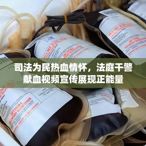 司法為民熱血情懷，法庭干警獻血視頻宣傳展現正能量