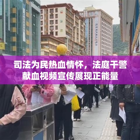 司法為民熱血情懷,法庭干警獻血視頻宣傳展現正能量