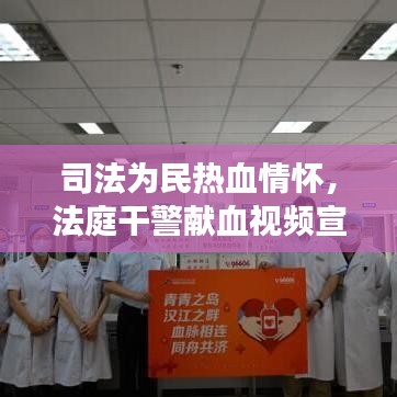 司法為民熱血情懷,法庭干警獻血視頻宣傳展現正能量