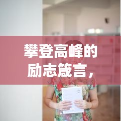 攀登高峰的勵志箴言,勇攀巔峰的智慧與力量