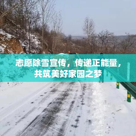 志愿除雪宣傳,傳遞正能量,共筑美好家園之夢