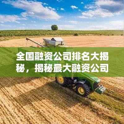 全國融資公司排名大揭秘,揭秘最大融資公司影響力分析